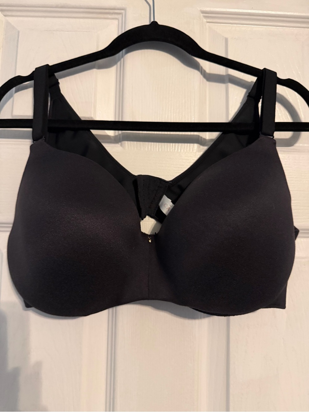 Cacique Backsmoother lightly lined balconette Black Bra Size 38 DDD